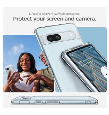 GOOGLE PIXEL 7A PREMIUM SLIM ULTRA HYBRID CASE CLEAR | SPIGEN