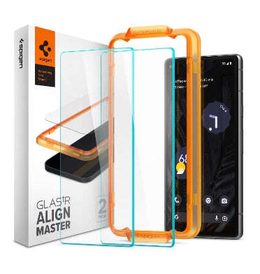 GOOGLE PIXEL 7A PREMIUM TEMPERED GLASS SCREEN PROTECTOR 2PK | SPIGEN