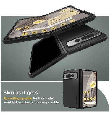 GOOGLE PIXEL FOLD PREMIUM SLIM THIN FIT CASE BLACK | SPIGEN