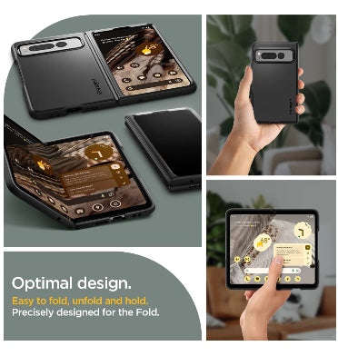 GOOGLE PIXEL FOLD PREMIUM SLIM THIN FIT CASE BLACK | SPIGEN