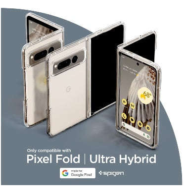 GOOGLE PIXEL FOLD PREMIUM SLIM ULTRA HYBRID CASE CLEAR | SPIGEN