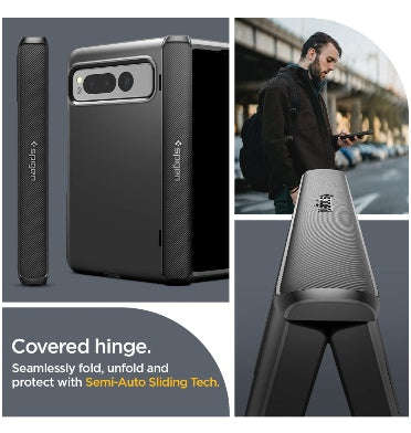 GOOGLE PIXEL FOLD PREMIUM SLIM ARMOR PRO CASE BLACK | SPIGEN