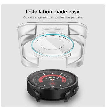 SAMSUNG GALAXY WATCH 5 PRO PREMIUM TEMPERED GLASS SCREEN PROTECTOR 45MM 2PK | SPIGEN