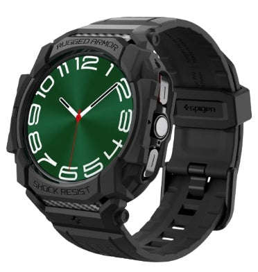 SAMSUNG GALAXY WATCH 7 ULTRA PREMIUM RUGGED ARMOR PRO CASE 47MM BLACK | SPIGEN