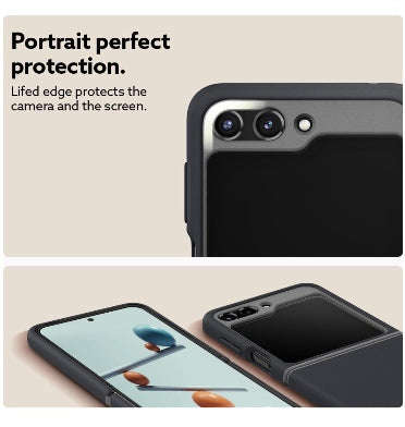 SAMSUNG GALAXY Z FLIP 5 PREMIUM NANO POP SILICONE CASE BLACK SESAME | CASEOLOGY