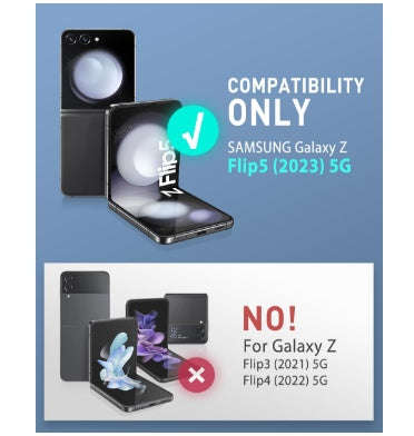 SAMSUNG GALAXY Z FLIP 5 PREMIUM FULL BODY ARMORBOX PROTECTIVE HOLSTER CASE BLACK | I-BLASON