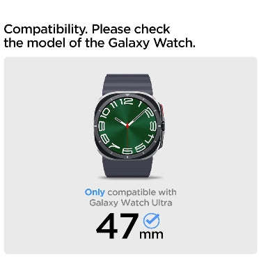 SAMSUNG GALAXY WATCH 7 ULTRA PREMIUM RUGGED ARMOR PRO CASE 47MM BLACK | SPIGEN