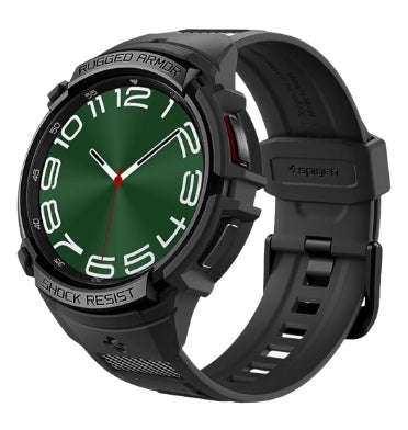 SAMSUNG GALAXY WATCH 6 CLASSIC PREMIUM RUGGED ARMOR PRO CASE 47MM BLACK | SPIGEN