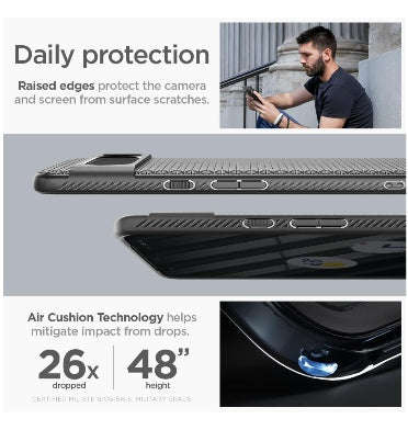 GOOGLE PIXEL 8 PRO PREMIUM SLIM LIQUID AIR CASE BLACK | SPIGEN