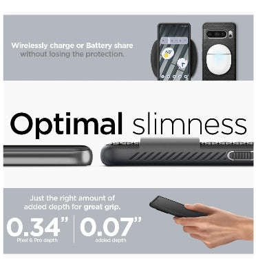 GOOGLE PIXEL 8 PRO PREMIUM SLIM LIQUID AIR CASE BLACK | SPIGEN