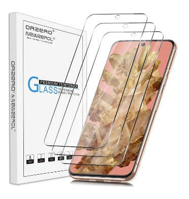 GOOGLE PIXEL 8 PREMIUM TEMPERED GLASS SCREEN PROTECTOR 3PK | ORZERO