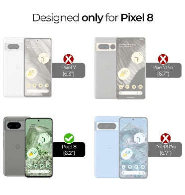 GOOGLE PIXEL 8 PREMIUM TEMPERED GLASS SCREEN AND CAMERA LENS PROTECTOR 4PK |  ARMORSUIT