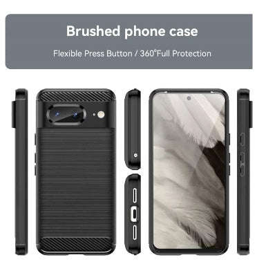 GOOGLE PIXEL 8 PREMIUM SLIM CARBON FIBRE CASE BLACK