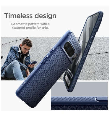 GOOGLE PIXEL 8 PRO PREMIUM SLIM LIQUID AIR CASE NAVY BLUE | SPIGEN