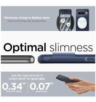 GOOGLE PIXEL 8 PRO PREMIUM SLIM LIQUID AIR CASE NAVY BLUE | SPIGEN