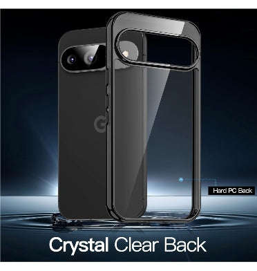 GOOGLE PIXEL 9 / 9 PRO PREMIUM PROTECTIVE TPU CASE CLEAR/BLACK | JETECH