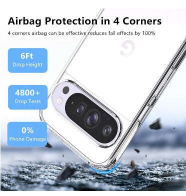 GOOGLE PIXEL 9 PRO XL SLIM TPU BUMPER CASE CLEAR | CASE88