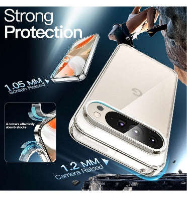 GOOGLE PIXEL 9 PRO XL PREMIUM PROTECTIVE TPU CASE CLEAR | JETECH