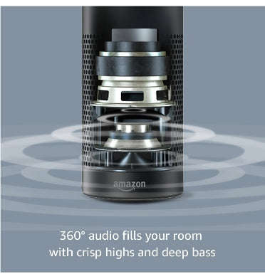 AMAZON ECHO PLUS 2017 WITH BUILT-IN SMART HUB SILVER