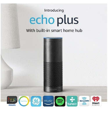 AMAZON ECHO PLUS 2017 WITH BUILT-IN SMART HUB BLACK