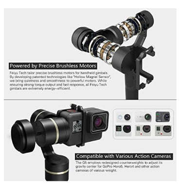 FEIYU TECH G5 V2 SPLASH-PROOF HANDHELD ACTION CAMERA GIMBAL