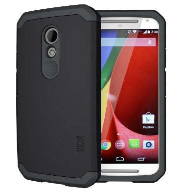 MOTO G 2ND GEN PREMIUM DUAL LAYER PROTECTIVE CASE MATTE BLACK | TUDIA