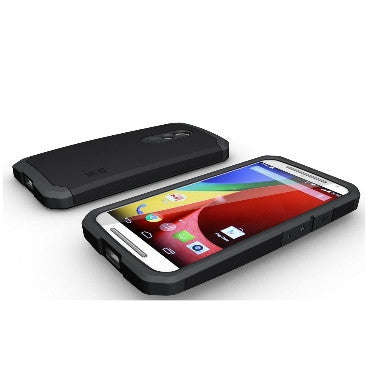 MOTO G 2ND GEN PREMIUM DUAL LAYER PROTECTIVE CASE MATTE BLACK | TUDIA