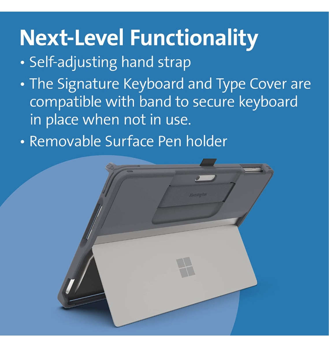 MICROSOFT SURFACE PRO 9 BLACKBELT RUGGED CASE BLACK | KENSINGTON
