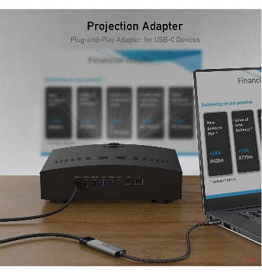 USB-C TO HDMI 4K ADAPTER NYLON BRAIDED CABLE BLACK | UNI