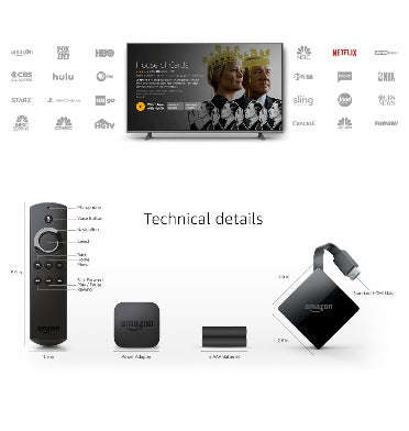 AMAZON FIRE TV STREAMING MEDIA PLAYER 4K ULTRA HD (2017)