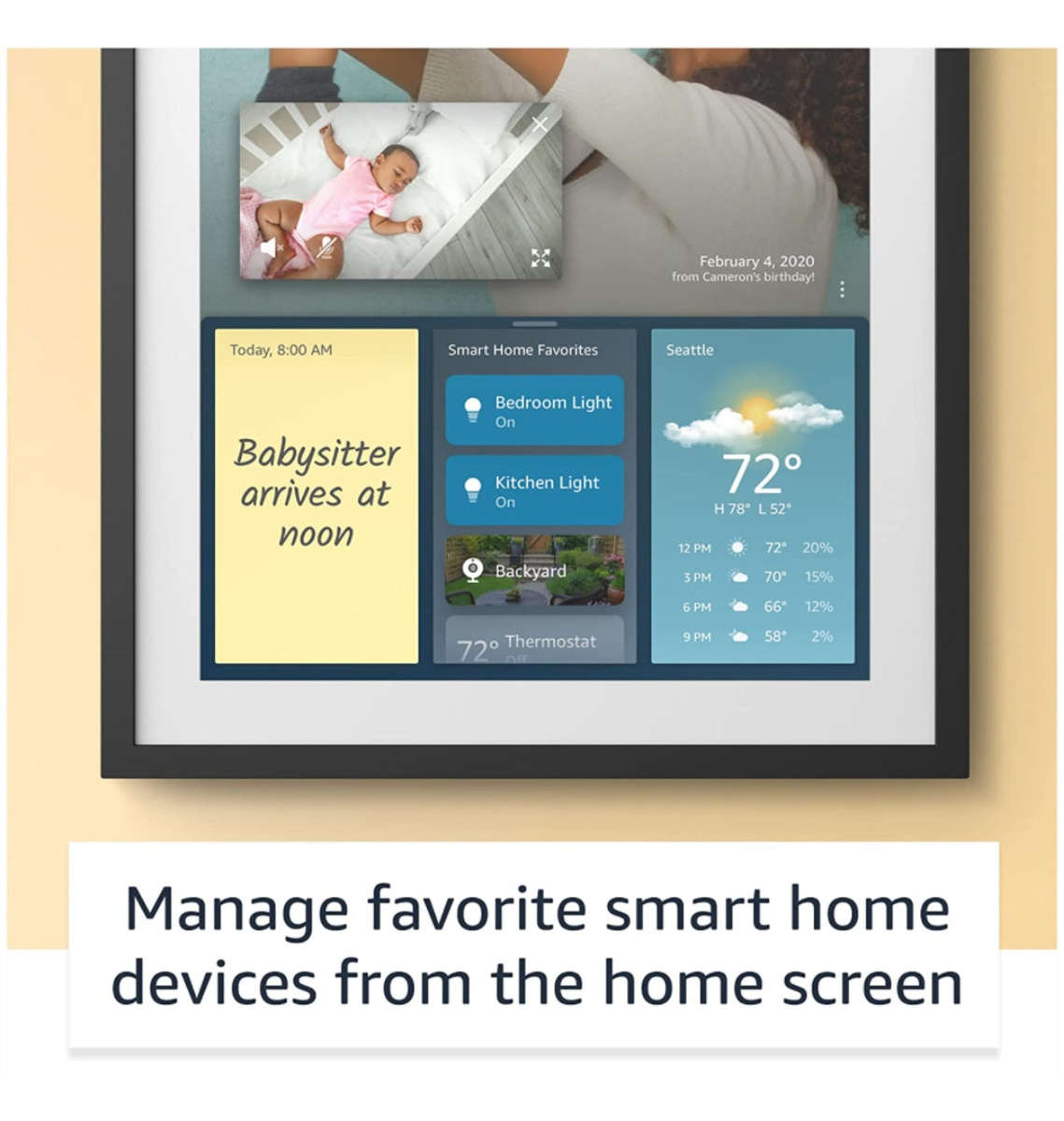 AMAZON ECHO SHOW 15 SMART DISPLAY BLACK (2021)