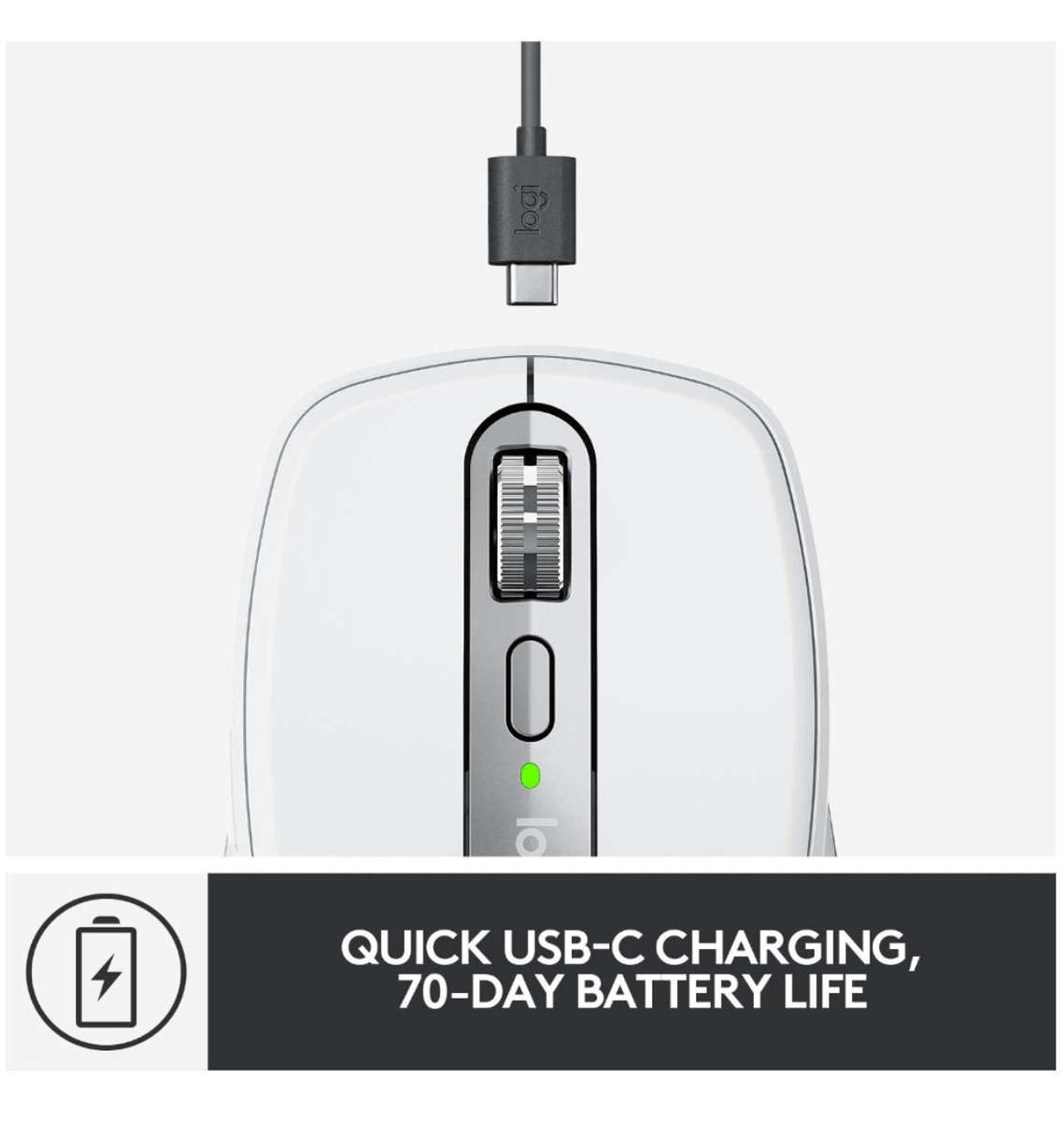 LOGITECH MX ANYWHERE 3 WIRELESS MOUSE MAC EDITION PALE GRAY