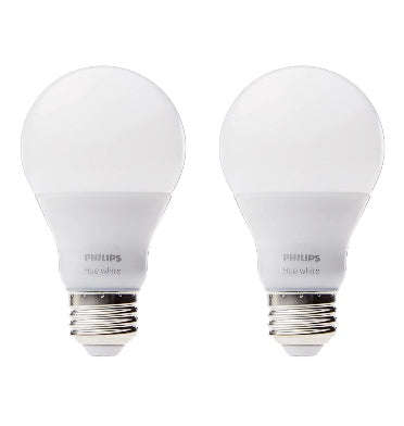 PHILIPS HUE LED BULB WHITE WORKS WITH AMAZON ECHO 2PK