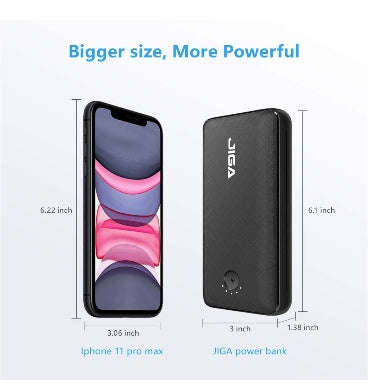 JIGA 30000mAh USB-C POWERBANK WITH FLASHLIGHT