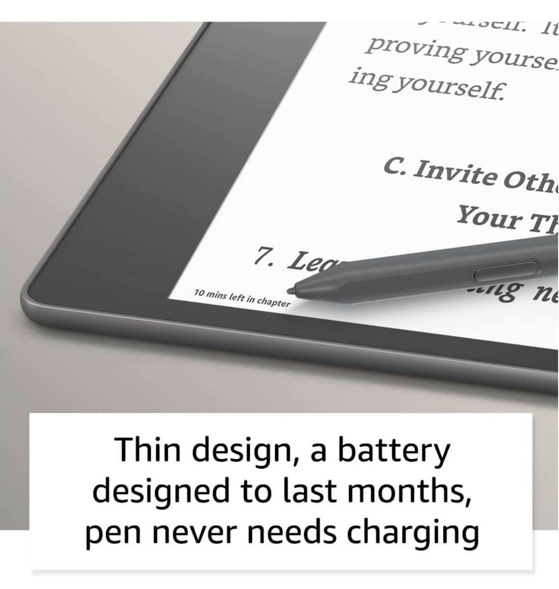 AMAZON KINDLE SCRIBE 10.2" 32GB WITH PREMIUM PEN BLACK (2022)