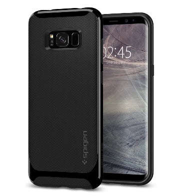 SAMSUNG GALAXY S8+ PLUS PREMIUM NEO HYBRID CASE SHINY BLACK | SPIGEN