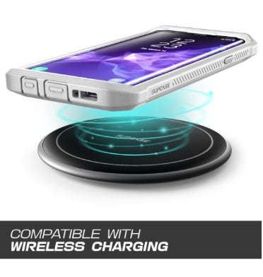 SAMSUNG GALAXY S9+ FULL BODY RUGGED PROTECTIVE CASE WITH SCREEN PROTECTOR WHITE | SUPCASE