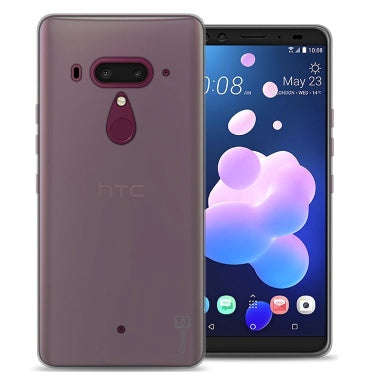 HTC U12+ SLIM FLEXIBLE SOFT TPU CASE CLEAR | COVERON