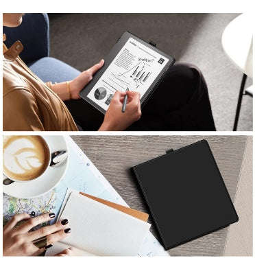 AMAZON KINDLE SCRIBE 10.2" (2022) PREMIUM PROTECTIVE SLIM SHELL PU LEATHER FOLIO FLIP COVER BLACK...