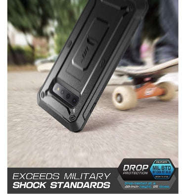 SAMSUNG GALAXY S10+ FULL BODY RUGGED PROTECTIVE CASE BLACK | SUPCASE