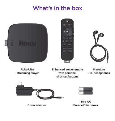 ROKU ULTRA 4K/HDR UHD STREAMING MEDIA PLAYER 4800R (2020)