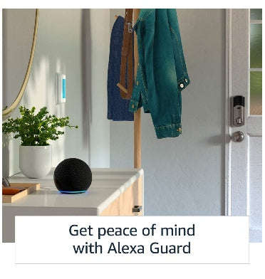 AMAZON ECHO DOT WITH CLOCK (2020) GLACIER WHITE