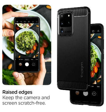 SAMSUNG GALAXY S20 ULTRA PREMIUM RUGGED CASE BLACK | SPIGEN