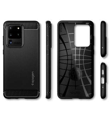 SAMSUNG GALAXY S20 ULTRA PREMIUM RUGGED CASE BLACK | SPIGEN