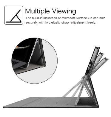 MICROSOFT SURFACE GO BUSINESS STAND/FOLIO COVER BLACK | FINTIE