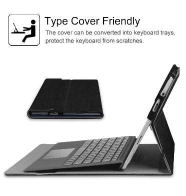 MICROSOFT SURFACE GO BUSINESS STAND/FOLIO COVER BLACK | FINTIE