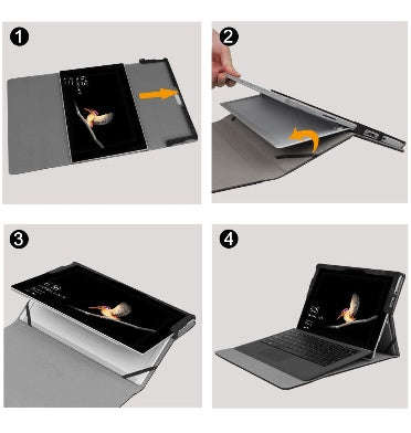 MICROSOFT SURFACE GO BUSINESS STAND/FOLIO COVER BLACK | FINTIE