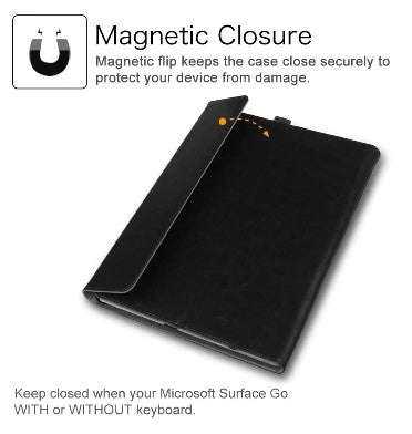 MICROSOFT SURFACE GO BUSINESS STAND/FOLIO COVER BLACK | FINTIE
