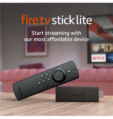 AMAZON FIRE TV STICK LITE (2020) STREAMING MEDIA PLAYER WITH ALEXA VOICE REMOTE
