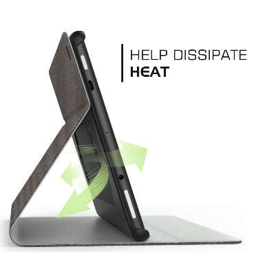 AMAZON FIRE HD 10" TABLET (2019) SLIM STAND/FOLIO COVER SLATE COFFEE | MOKO